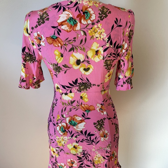 BERSHKA floral pink dress - Picture 8 of 13